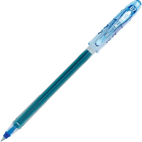 Pilot Neo-Gel Rollerball Pens - Fine Pen Point - 0.7 mm Pen Point Size - Blue Gel-based Ink - Translucent Barrel - 1 Dozen