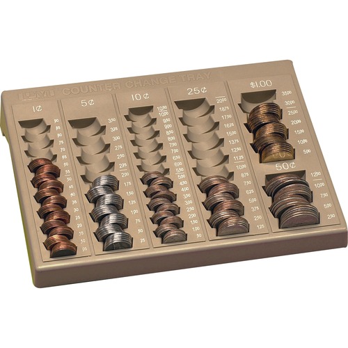 PM SecurIT Counter Change Tray - 1 x Cash Tray6 Coin Compartment(s) - Plastic
