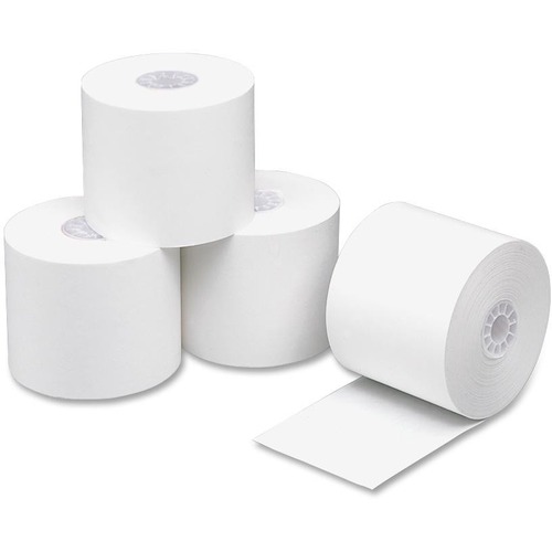 PM One-Ply Calculator/Receipt Rolls - 2 1/4" x 150 ft - 100 / Carton - Sustainable Forestry Initiative (SFI) - White