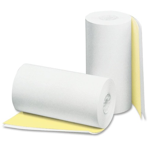 PM 2-ply White Canary Cash Register Rolls - 4 1/2" x 90 ft - 24 / Carton - White