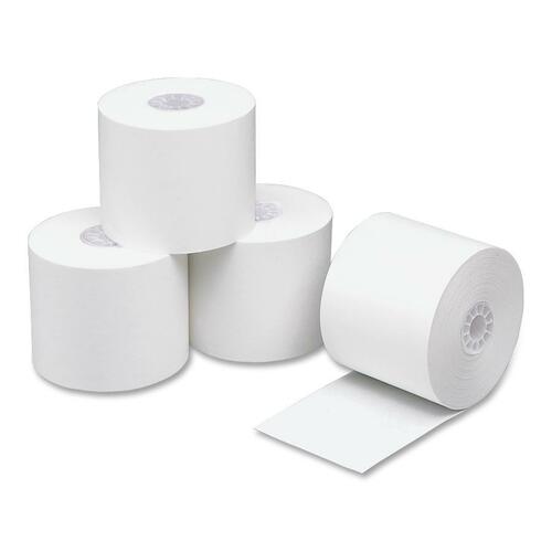 PM One-Ply Calculator/Receipt Rolls - 2 1/4" x 150 ft - 12 / Pack - Sustainable Forestry Initiative (SFI) - White