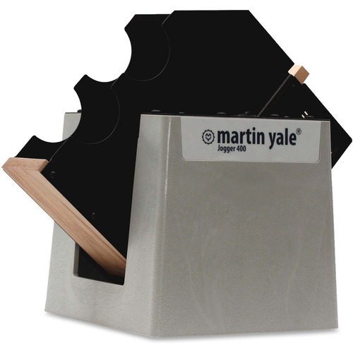 Martin Yale Premier Tabletop Paper Jogger - Support Letter, Legal Sheet - Tilted Tray - 115 V AC