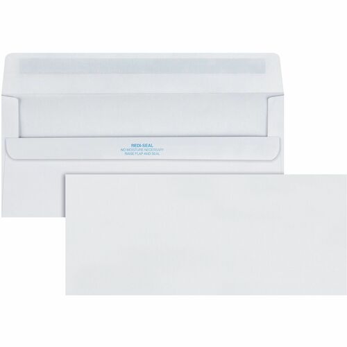 Quality Park No. 10 Business Envelopes with Self Seal Closure - Business - #10 - 4 1/8" Width x 9 1/2" Length - 24 lb - Self-sealing - 500 / Box - White