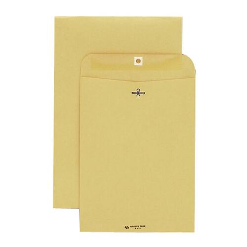 Quality Park Extra Heavy-duty Kraft Clasp Envelopes - Clasp - #93 - 9 1/2" Width x 12 1/2" Length - 32 lb - Clasp - Kraft - 100 / Box