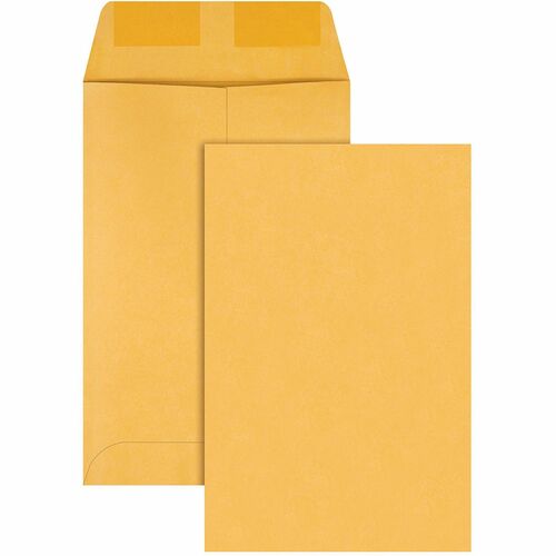 Quality Park 6-1/2 x 9-1/2 Catalog Envelopes with Gummed Flap - Catalog - #1 3/4 - 6 1/2" Width x 9 1/2" Length - 28 lb - Gummed - Kraft - 500 / Box - Brown