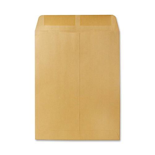 Quality Park 10 x 13 Catalog Envelopes with Gummed Flap - Catalog - #13 1/2 - 10" Width x 13" Length - 28 lb - Gummed - Kraft - 100 / Box - Kraft