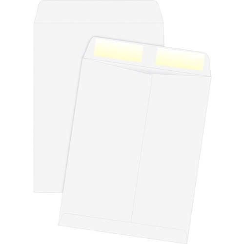Quality Park White Plain Catalog Envelopes - Catalog - #13 1/2 - 10" Width x 13" Length - 24 lb - Gummed - White - Wove - 250 / Box