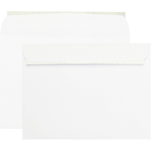 Quality Park 9 x 12 Booklet Envelopes with Self-Seal Closure - Catalog - #9 1/2 - 9" Width x 12" Length - 28 lb - Peel & Seal - Wove - 100 / Box - White