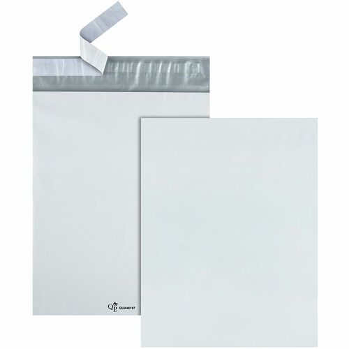 <p>Mailing envelopes feature white opaque, co-extruded polyethylene film for extra tear-resistant strength. Poly material is virtually waterproof. Envelopes feature double perforations for easy opening and tamper-evident, Redi-Strip adhesive closure.</p>