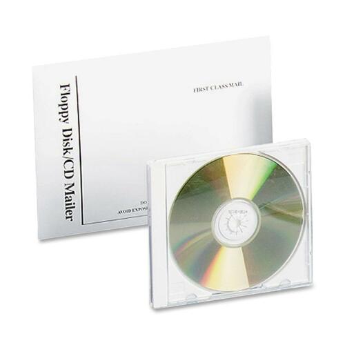 Quality Park Foam Lined Disk/CD Mailers - Disc/Diskette - 6" Width x 8 1/2" Length - Self-sealing - 25 / Box - White