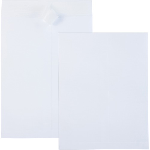 Quality Park Survivor Ship-Lite Plain Envelopes - Catalog - 9" Width x 12" Length - Self-sealing - White - 100 / Box