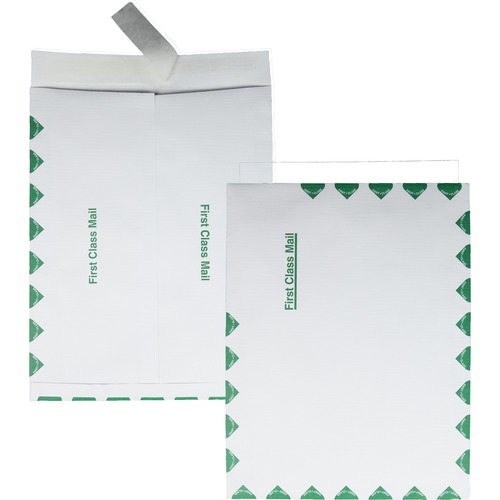 Quality Park Ship-Lite First Class Envelopes - First Class Mail - 10" Width x 13" Length - Self-sealing - White - 100 / Box