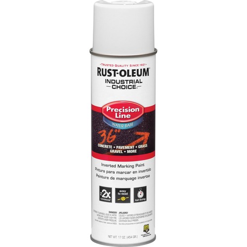 Rust-Oleum Industrial Choice Precision Line Marking Paint - 17 fl oz - 1 Each - White