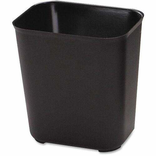 Rubbermaid Commercial 28 Quart Fire Resistant Wastebasket - 7 gal Capacity - Fire Resistant - Impact Resistant, Rust Resistant - 15.5" Height x 14.5" Width x 10.5" Depth - Black - 1 Each