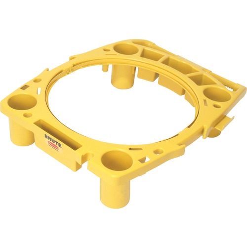 Rubbermaid Commercial Brute Rim Caddy - x 26.5" Width x 6.8" Depth x 32.5" Height - Yellow - 1 Each