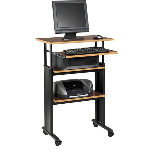 Safco Muv Stand-up Adjustable Height Desk - Rectangle Top - Adjustable Height - 35" to 49" , 1" , 1" , 14" , 14" Adjustment - Assembly Required - Steel - 1 Each