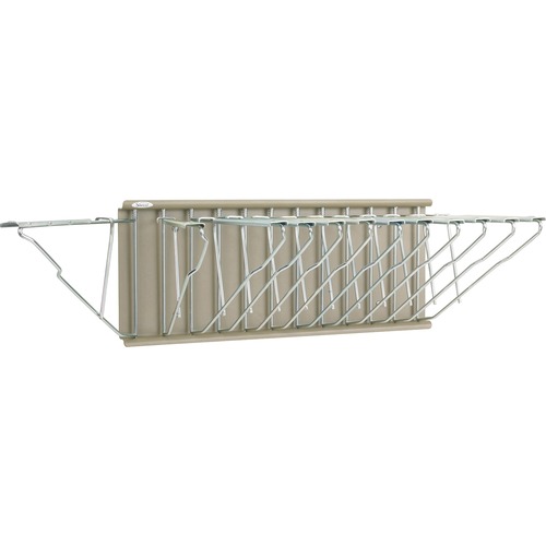 Safco Pivot Wall Rack - 9.8" Height x 24" Width x 14.8" Depth - Tropic Sand - Steel - 1 Each - Wall Racks - SAF5016