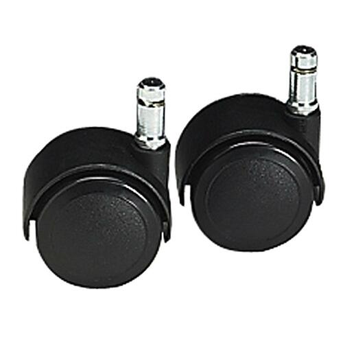 Safco TaskMaster Hard Floor Chair Casters - 2" Diameter - Black - 1 / Set