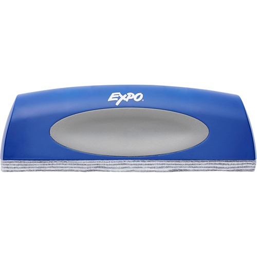 Expo EraserXL - 2.50" Width x 14.13" Length - Replaceable Pad, Ergonomic Handle - Blue - Felt - 1 Each