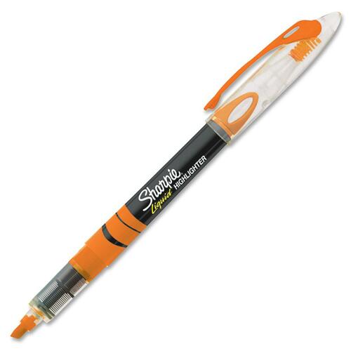 Sanford Accent 24406 Pen-Style Liquid Highlighter - Micro Marker Point - Chisel Marker Point Style - Fluorescent Orange Water Based Ink - Liquid Highlighters - SAN1754466