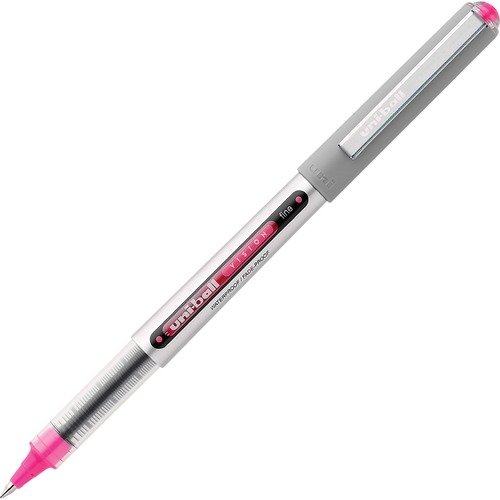 Uni-Ball Vision Fine Rollerball Pens - Fine Pen Point - 0.7 mm Pen Point Size - Pink - 1 Each