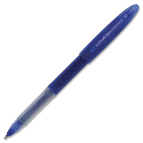 Uni-Ball Signo Gelstick Pen - Bold Pen Point - 0.7 mm Pen Point Size - Blue Gel-based Ink - Blue Barrel - 1 Each - Gel Ink Pens - UBC69055
