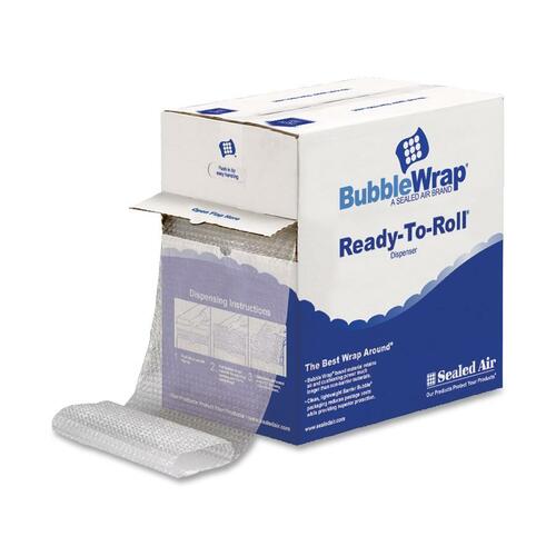 Sealed Air Bubble Wrap Multi-purpose Material - 12" (304.80 mm) Width x 100 ft (30480 mm) Length - 187.5 mil (4.8 mm) Thickness - 1 Wrap(s) - Lightweight, Perforated - Clear