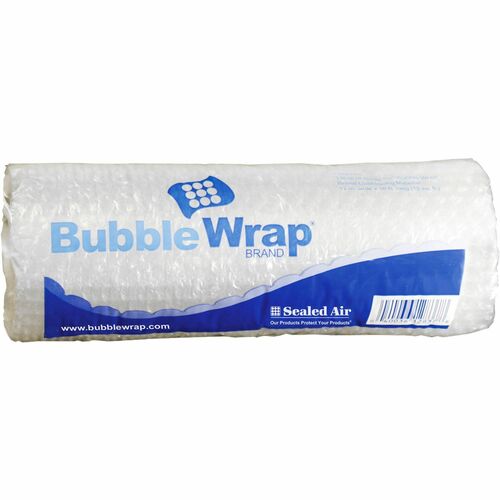 Sealed Air Bubble Wrap Multi-purpose Material - 12" Width x 10 ft Length - 1 Wrap(s) - Lightweight, Perforated - Clear - 1 / Roll