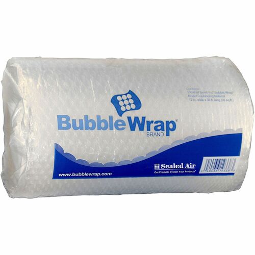 Sealed Air Bubble Wrap Multi-purpose Material - 12" Width x 30 ft Length - 1 Wrap(s) - Lightweight, Perforated - Clear - 1 Roll