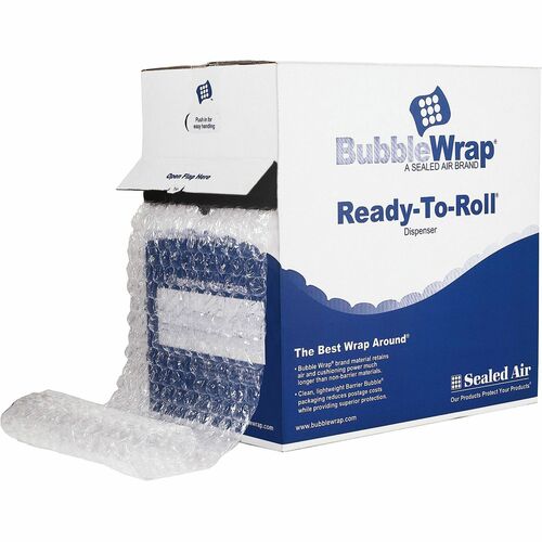 Sealed Air High Performance Air Cap Bubble Wrap - 12" Width x 100 ft Length - 1 Wrap(s) - Heavy Duty - Clear - 1 / Carton