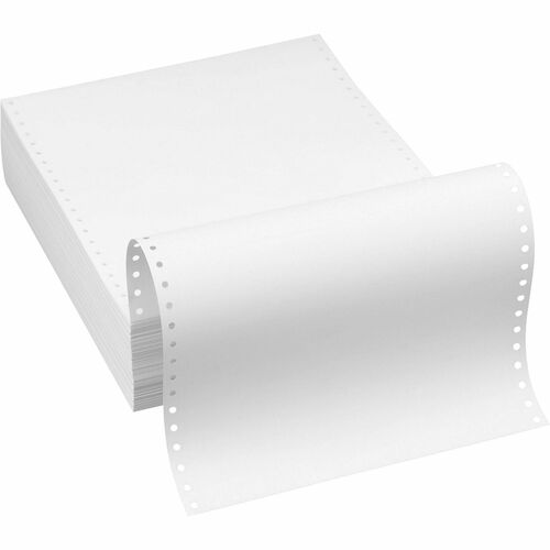 Southworth Continuous Feed Paper - 91 Brightness - Letter - 8 1/2" x 11" - 20 lb Basis Weight - Wove - 1000 / Box - Perforated, Acid-free, Watermarked, Lignin-free, Date-coded - White