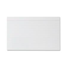 Sparco Ruled Index Card - 5" x 8" - 75lb - Yes - 100 / Pack - White