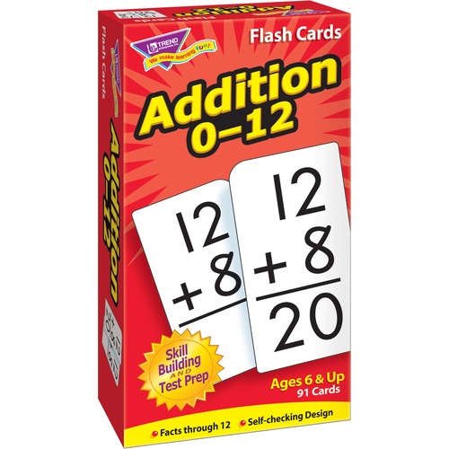Trend Math Flash Cards - Educational - 1 / Box - Teaching Flash Cards - TEPT53101