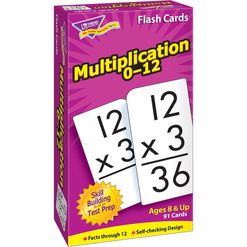 Trend Math Flash Cards - Educational - 1 / Box - Teaching Flash Cards - TEPT53105