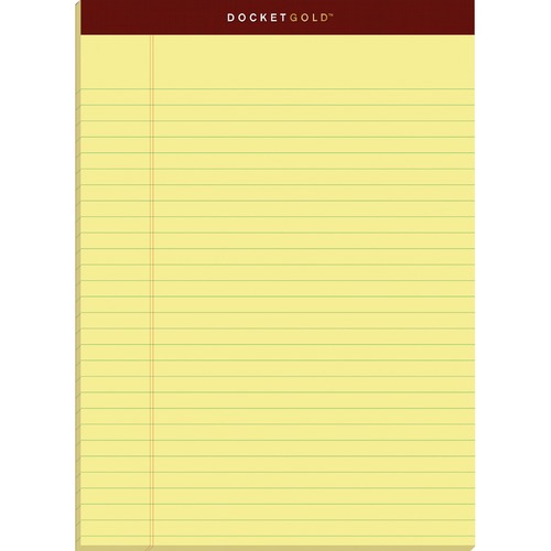 Canary Legal Rule Jr Pack of 6 Pads Tops Docket Gold Premium Writing Pads 5 x 8 50 Sheets Per Pad 