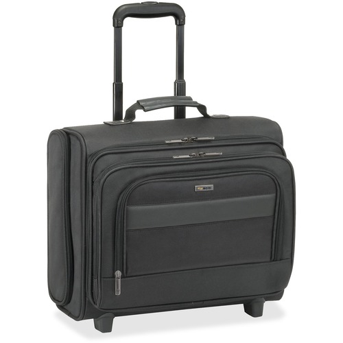 Solo Classic Carrying Case (Roller) for 15.4" to 15.6" Notebook - Black - Ballistic Poly, Polyester Body - Checkpoint Friendly - Handle - 13" Height x 15.5" Width x 7" Depth - 1 Each
