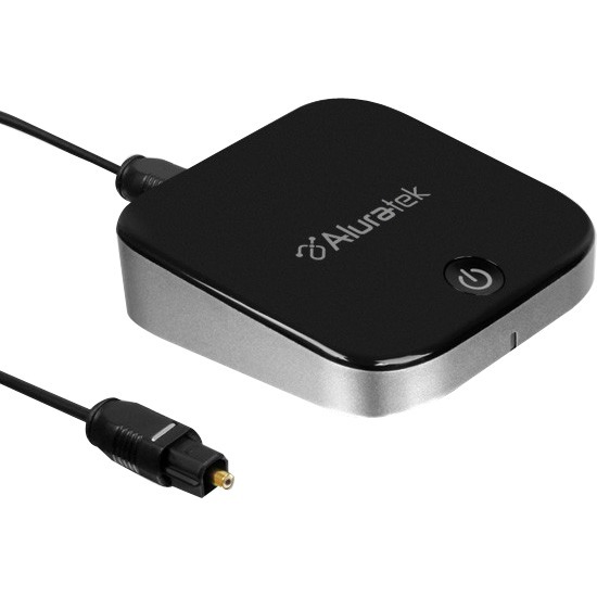 Aluratek Universal Bluetooth Optical Audio Receiver and Transmitter - 33 ft (10058.40 mm) - Desktop