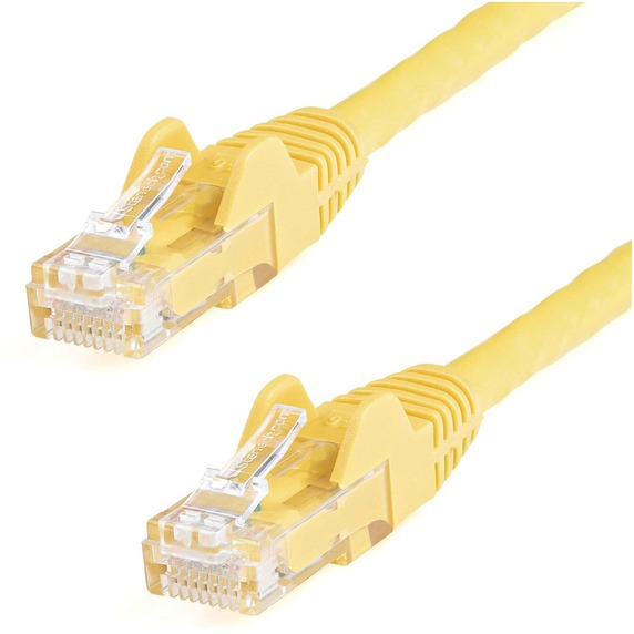StarTech.com 8ft CAT6 Ethernet Cable - Yellow Snagless Gigabit - 100W PoE UTP 650MHz Category 6 Patch Cord UL Certified Wiring/TIA - 8ft Yellow CAT6 Ethernet cable delivers Multi Gigabit 1/2.5/5Gbps & 10Gbps up to 160ft - 650MHz - Fluke tested to ANSI/TIA