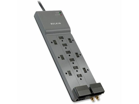 Image for Belkin 12-Outlet Professional 3960 SurgeMaster - 12 - 3940 J - 125 V AC Input - Phone, Coaxial Cable Line from HP2BFED