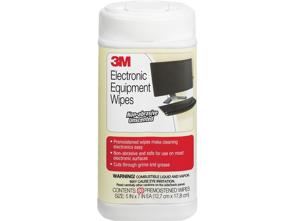 Image for 3M Premoistened Electronic Cleaning Wipes - Pre-moistened, Anti-static - 75 / Canister - 80 / Each - Aqua from HP2BFED