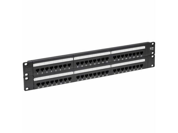 Image for Tripp Lite 48-Port Cat6 Cat5 Patch Panel Rackmount 110 Punch Down RJ45 Ethernet 1URM 568B - 2U, 19" Rack Width from HP2BFED