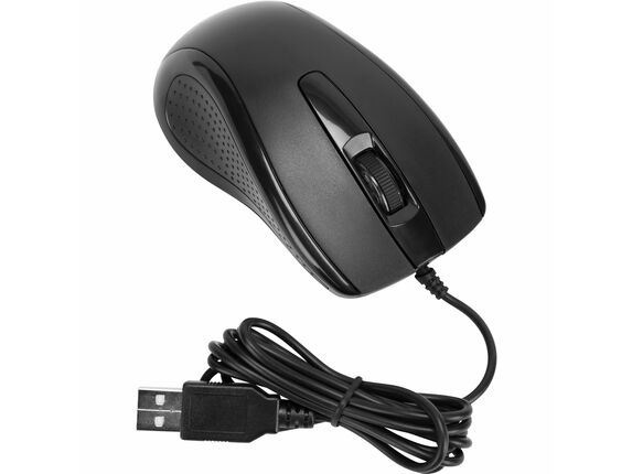 Image for Targus 3-Button USB Full-Size Optical Mouse - Optical - Cable - Black - USB - 1000 dpi - Scroll Wheel - 3 Button(s) - Symmetrica from HP2BFED