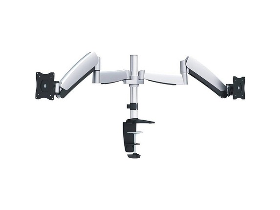 Image for Ergotech Dual 320 Series Articulating LCD Monitor Arm - 14" pole - Silver - Desk Clamp + Grommet Mount - Dual w/Adjustable Link from HP2BFED