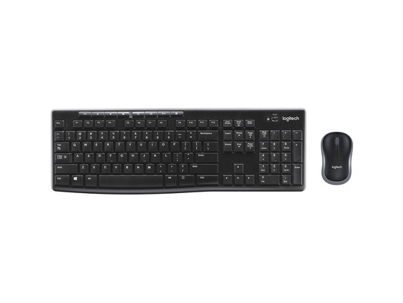 Image for Logitech Wireless Combo MK270 - USB Wireless RF 2.40 GHz Keyboard - English - Black - USB Wireless RF Mouse - Optical - Scroll W from HP2BFED
