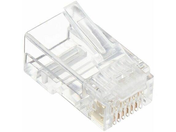 Image for 4XEM 100 Pack Cat5E RJ45 Modular Ethernet Plugs for Stranded or Solid CAT5E Cable - 100 Pack Modular RJ45 Ethernet ends for Cat5 from HP2BFED