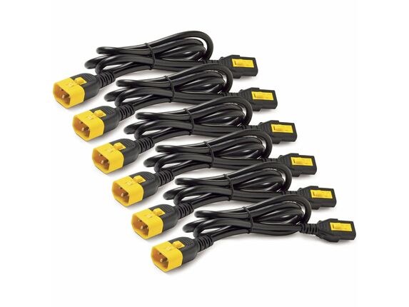 Image for APC by Schneider Electric Power Cord Kit (6 ea), Locking, C13 to C14, 0.6m, North America - For PDU10 A - Black - 1.97 ft Cord L from HP2BFED