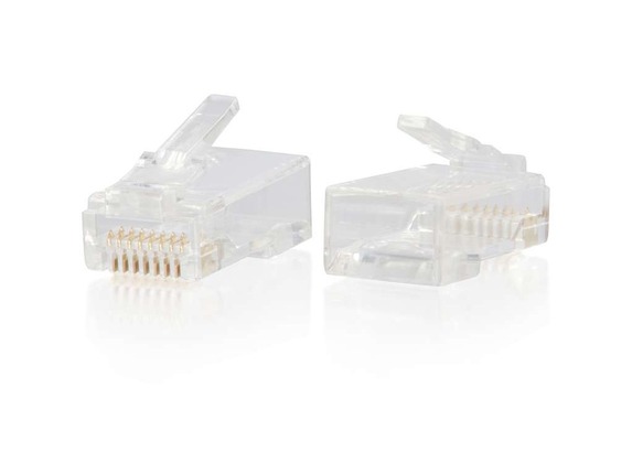Image for C2G RJ45 Cat6 Modular Plug - 1 Pack - 1 x RJ-45 Network Male - Clear from HP2BFED
