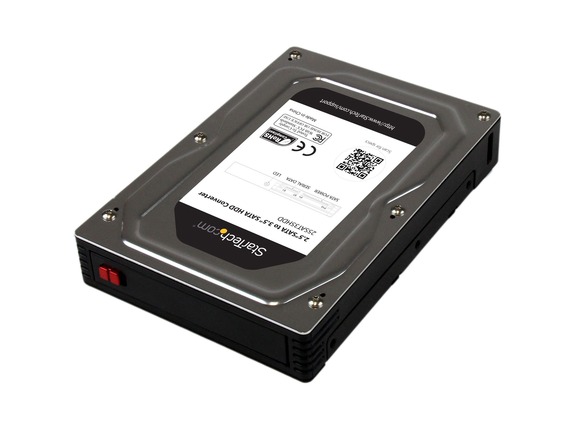 Image for StarTech.com 2.5" to 3.5" SATA Aluminum Hard Drive Adapter Enclosure with SSD / HDD Height up to 12.5mm - Turn a 2.5" SATA HDD/S from HP2BFED