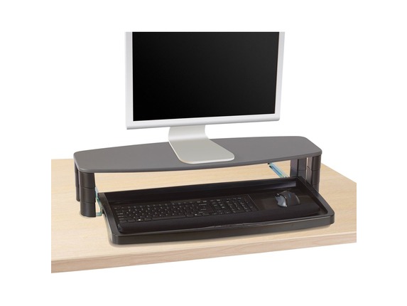 Image for Kensington Over Under Keyboard Drawer w/ Smartfit - 3" Height x 13.8" Width - Gray, Black - 1 from HP2BFED