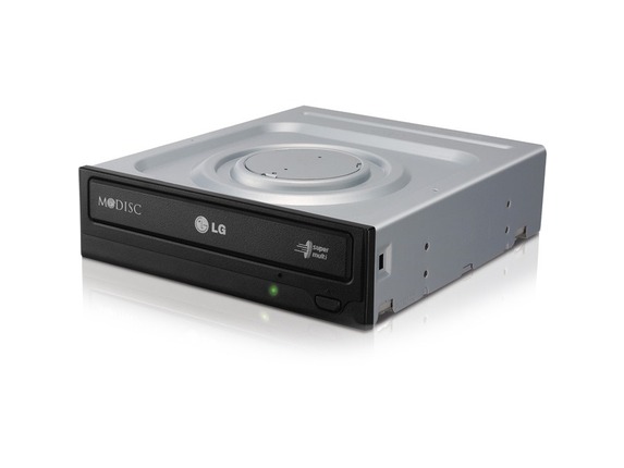 Image for LG GH24NSC0 DVD-Writer - Internal - 1 x Retail Pack - Black - DVD-RAM/&#177;R/&#177;RW Support - 48x CD Read/48x CD Write/24x CD from HP2BFED